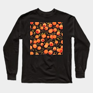 peach pattern Long Sleeve T-Shirt